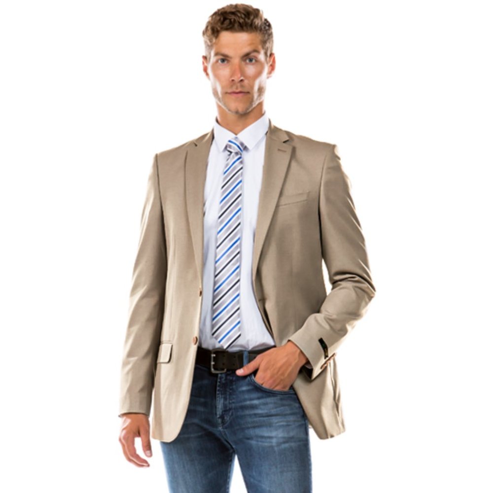 ZeGarie Tailored Fit Suit Separates Coat, Tan (Tailored to Move and Flex)